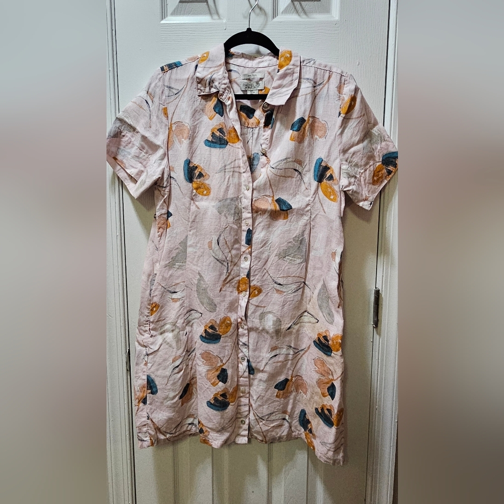Rachel Zoe Pink Floral Short-Sleeve Dress
